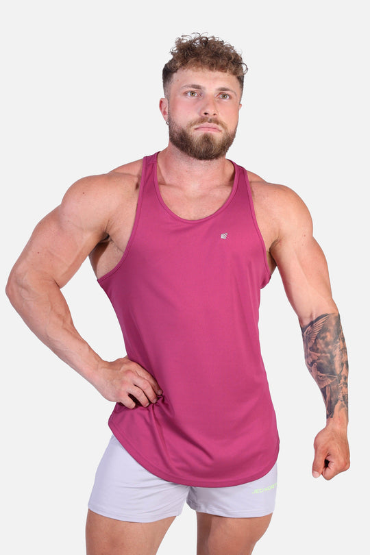 Fast-Dry Bodybuilding Workout Stringer - Magenta