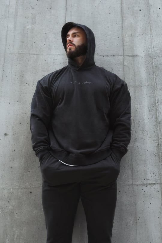 Essentials Relaxed Hoodie - Black