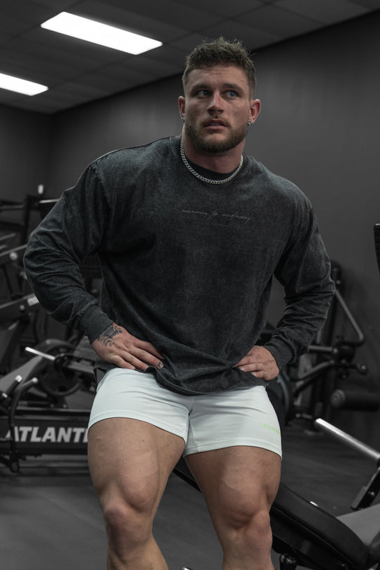 Vintage Wash Long Sleeve T-Shirt - Black