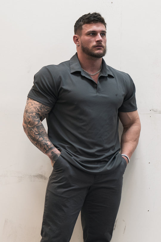 Fast-Dry Polo T-Shirt - Dark Gray