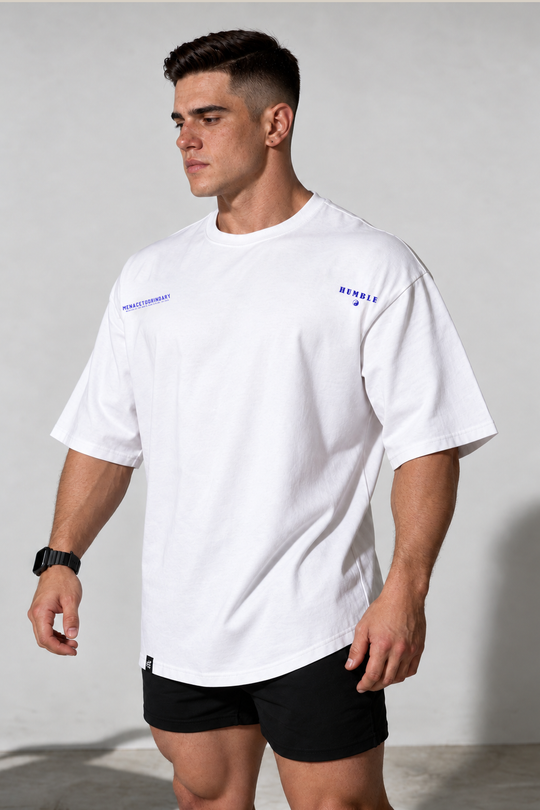 Energy Oversized T-Shirt - Humble Logo White