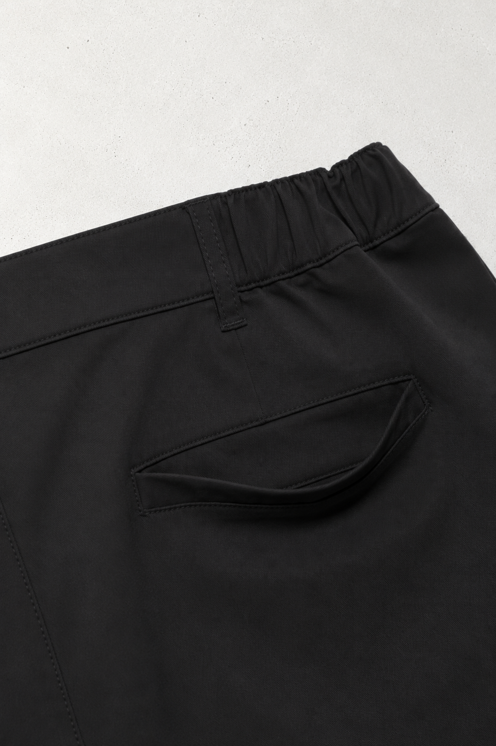 Flex Waist Chino Shorts - Black