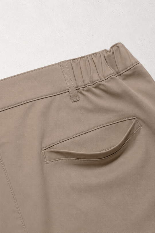 Flex Waist Chino Shorts - Khaki