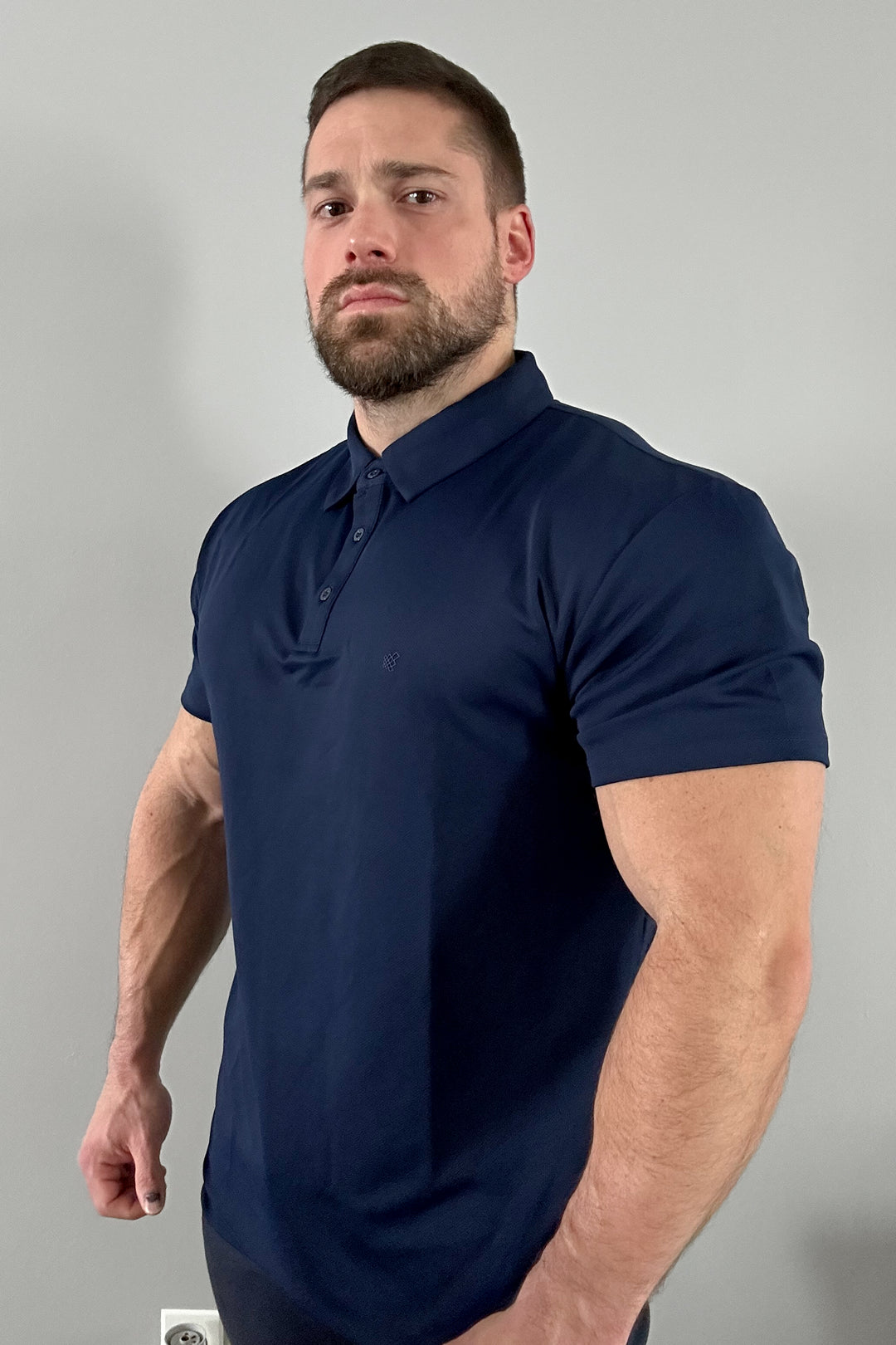 Fast-Dry Polo T-Shirt - Navy