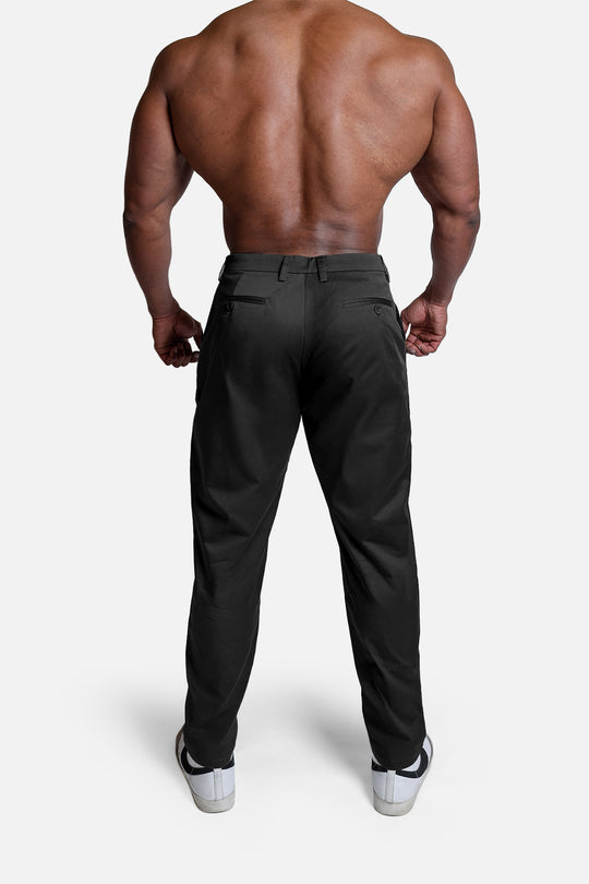 Smart Casual Chino Pants - Black