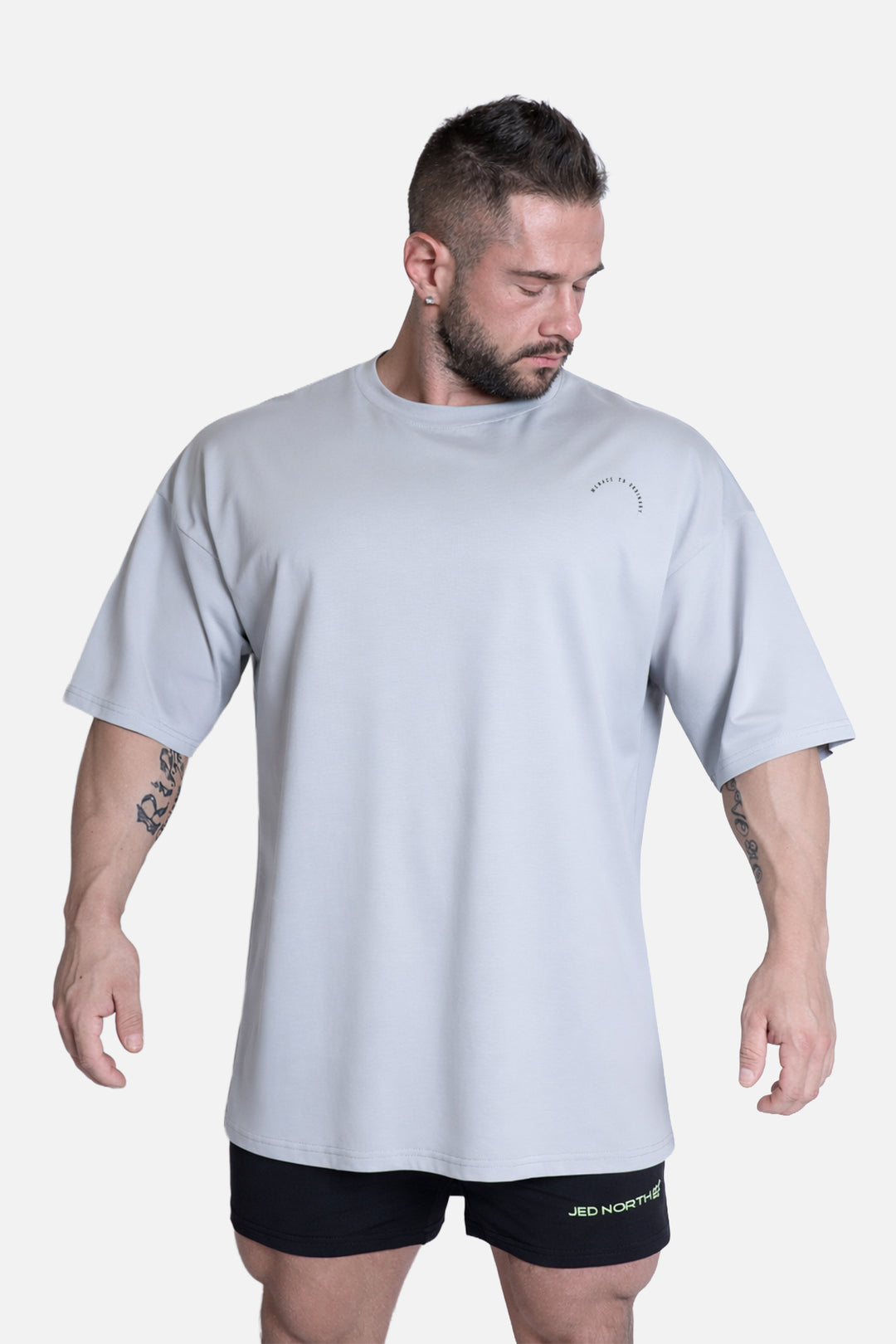 Energy Oversized T-Shirt - Gray Menace to Ordinary