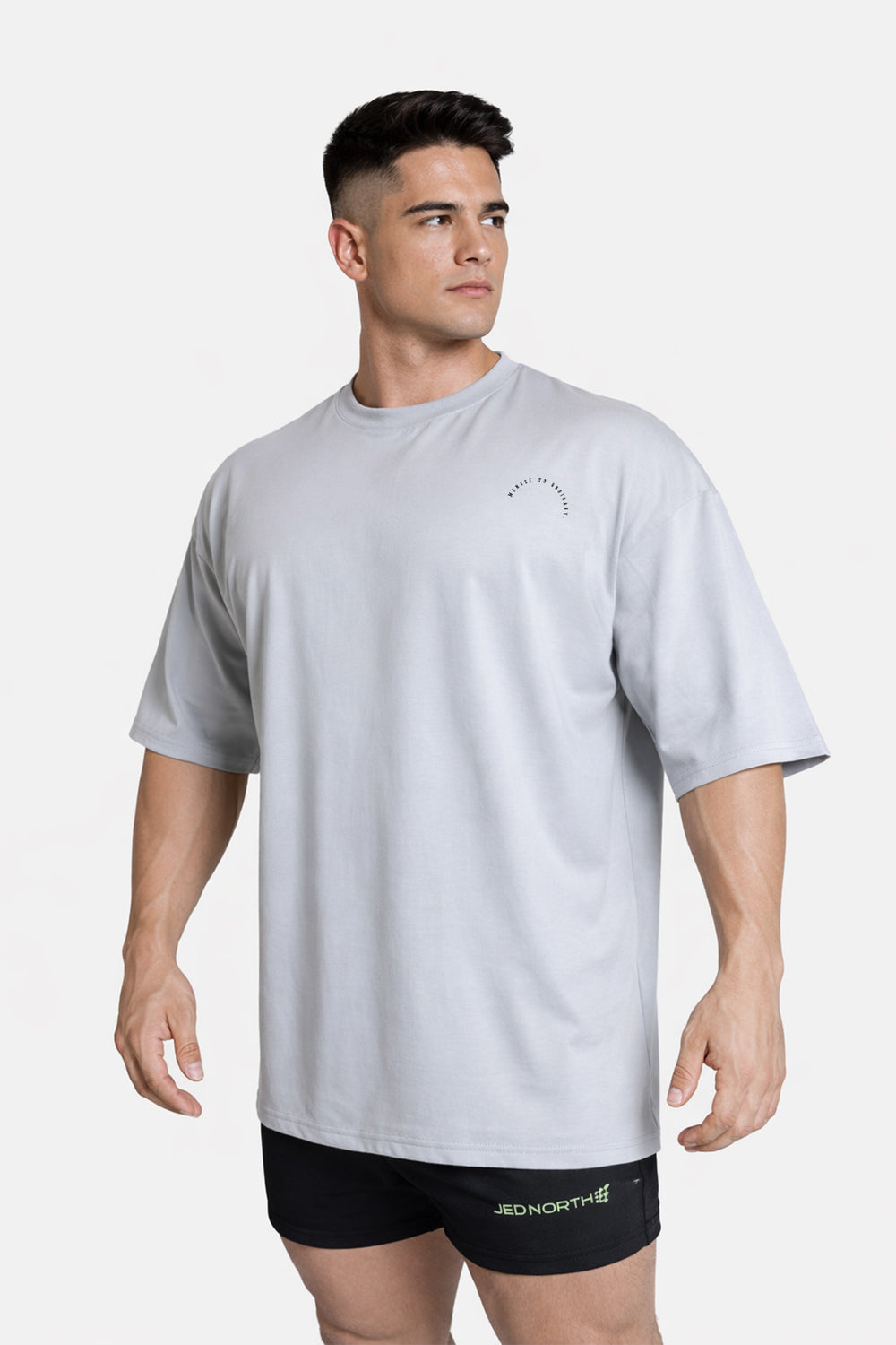 Energy Oversized T-Shirt - Gray Menace to Ordinary