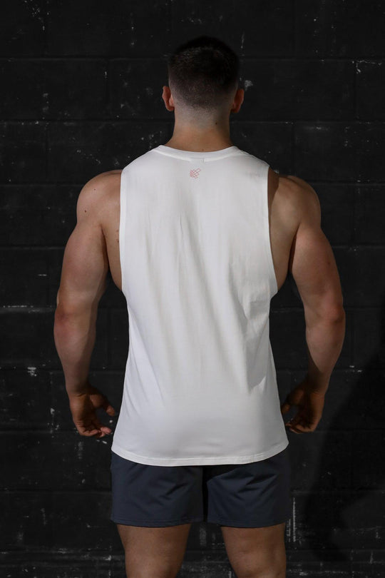 Apollo Men's Sleeveless Training Tee - White