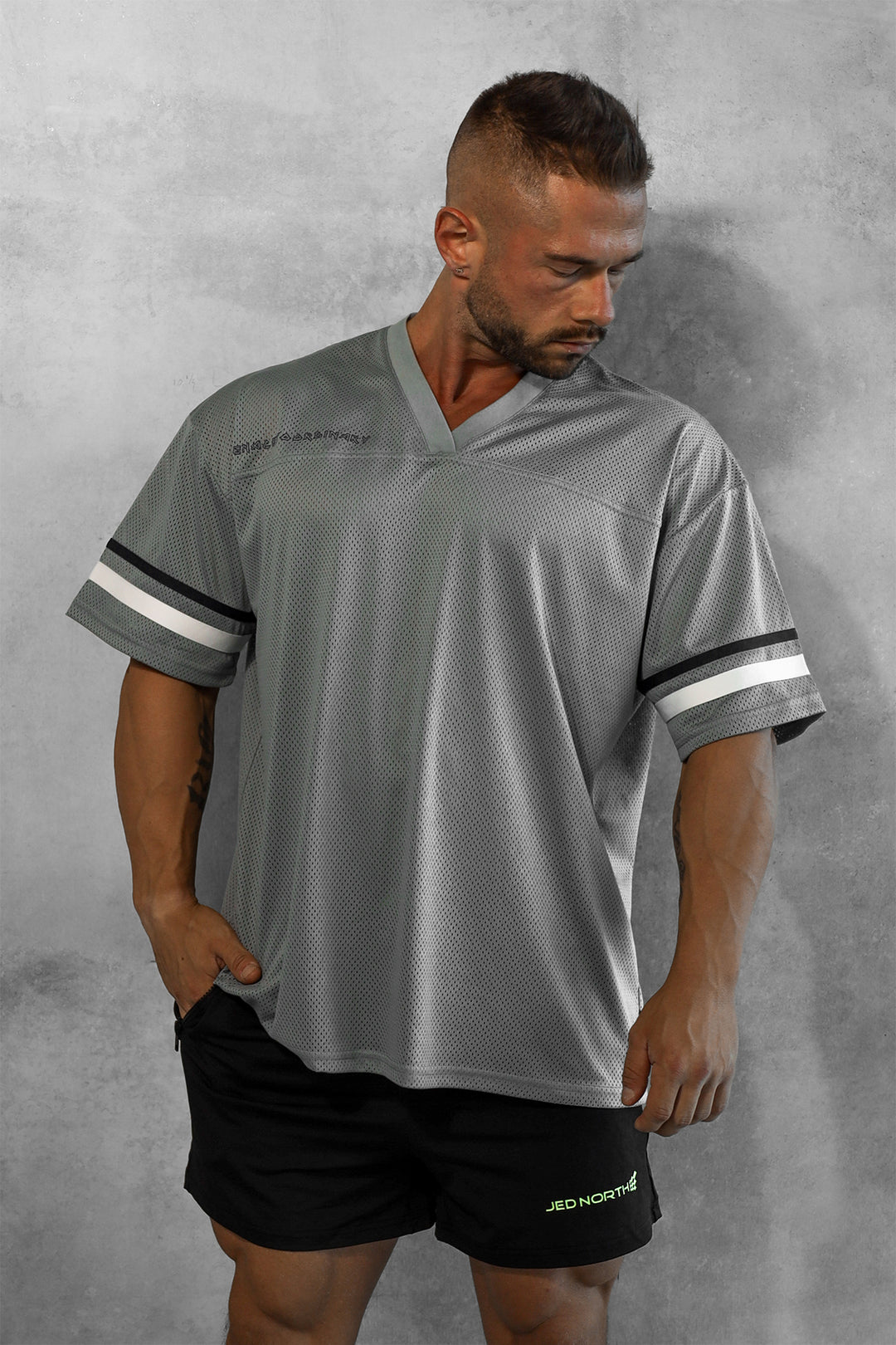 Jed North Warrior V-Neck Jersey - Gray