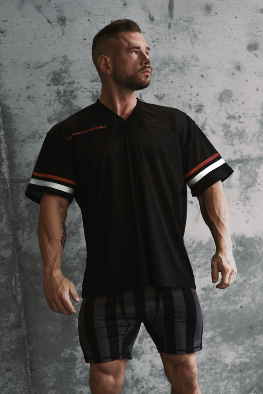 Jed North Warrior V-Neck Jersey - Black