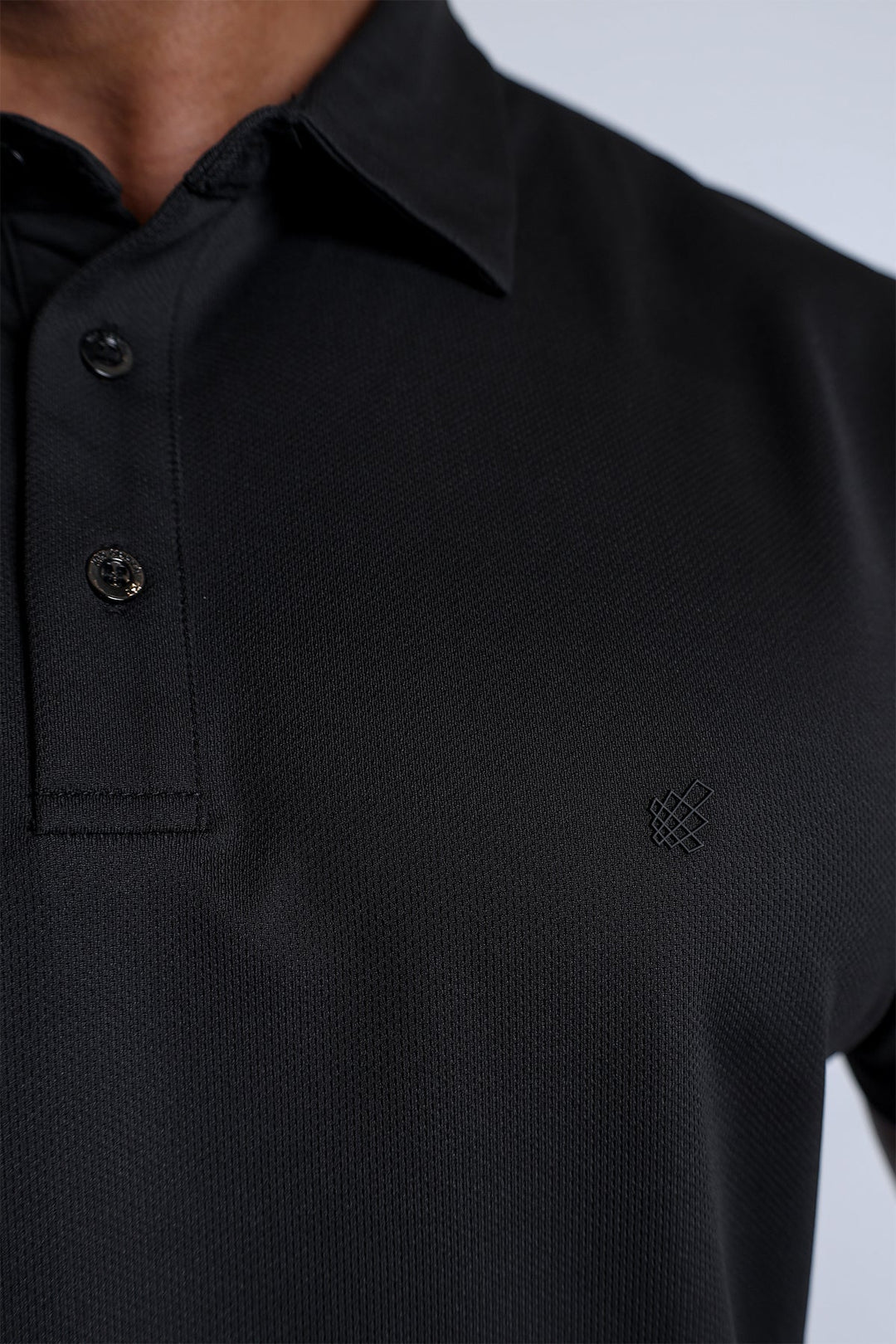 Fast-Dry Polo T-Shirt - Black