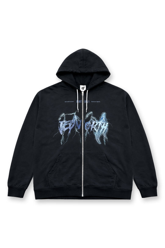 Limited Edition Zip-Up Hoodie - Lightning Black